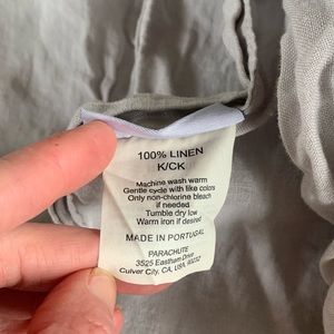 King/Cal King Linen Duvet Cover